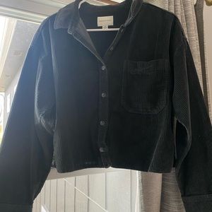 corduroy cropped long sleeve